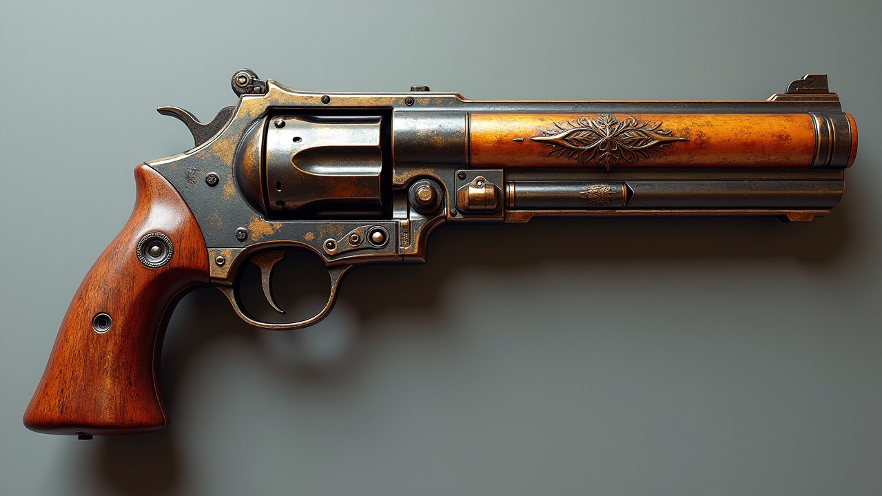 Clockpunk Revolver steam punk revolver by evenmaddercleveland on DeviantArt