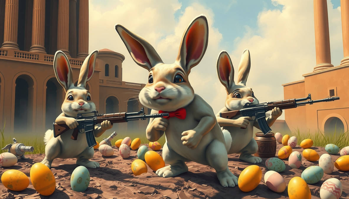The Revolutionary Bunny rabbits coming out of thei by ...