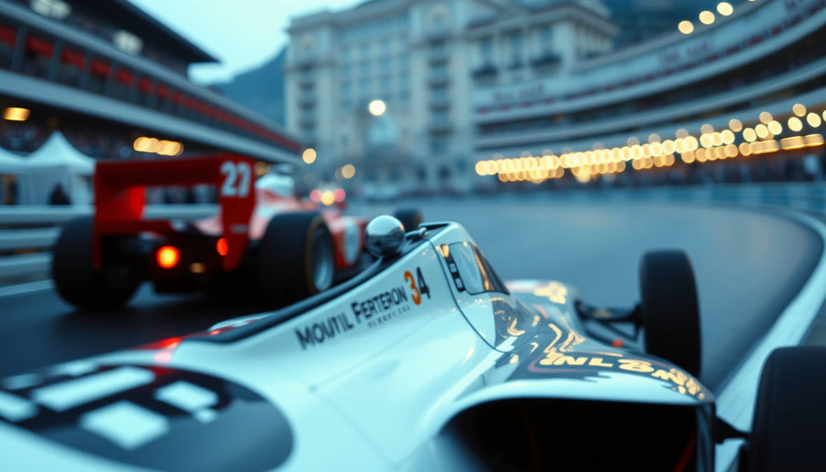 Bil Racing Formula One Racing Car In The Monte Carlo Race Bil by ...