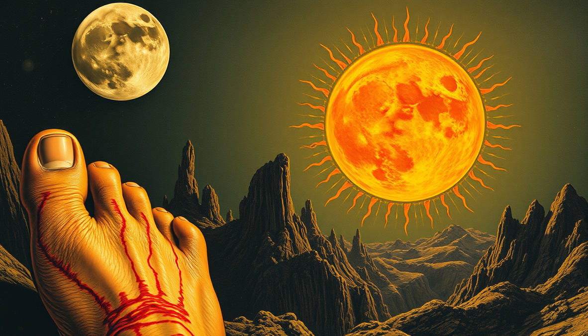 Blister On His Foot Scabs On The Moon A Ugly Sore