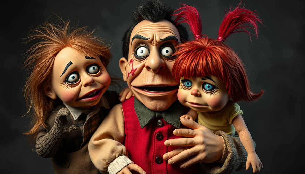 Miserable Puppet Scary Ventriloquist With Sad Children Puppets by evenmaddercleveland on ...