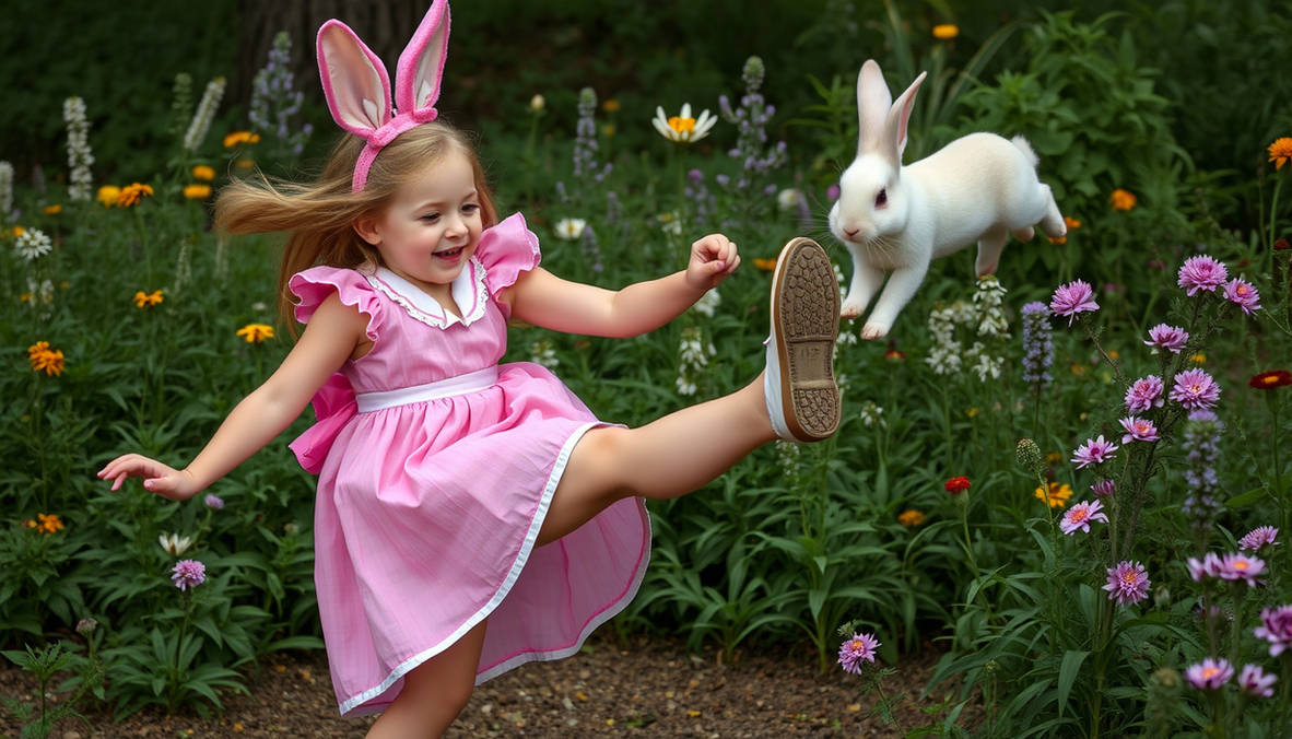Mary Jane Rabbit Alice Mary Janes Kicking A Rabbit by evenmaddercleveland on DeviantArt