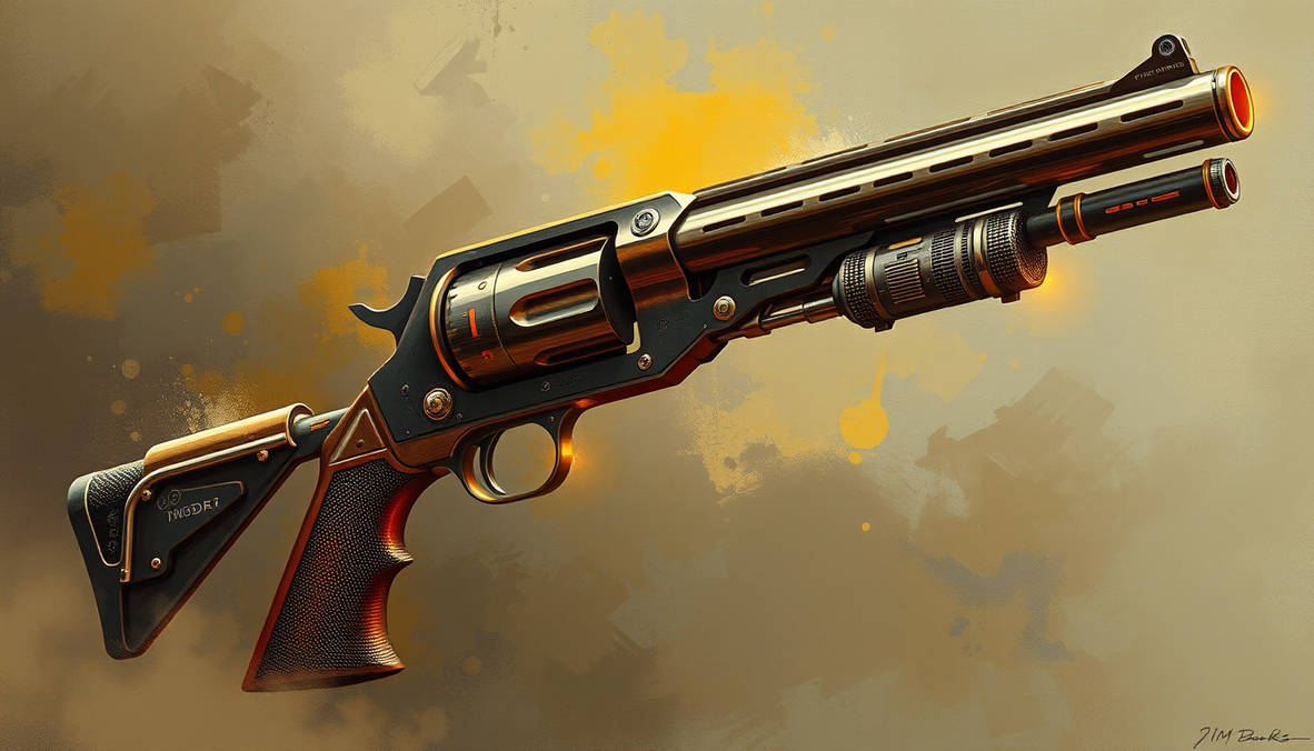 Clockpunk Revolver Cyberpunk diesel punk steampunk revolver carbine r by ...