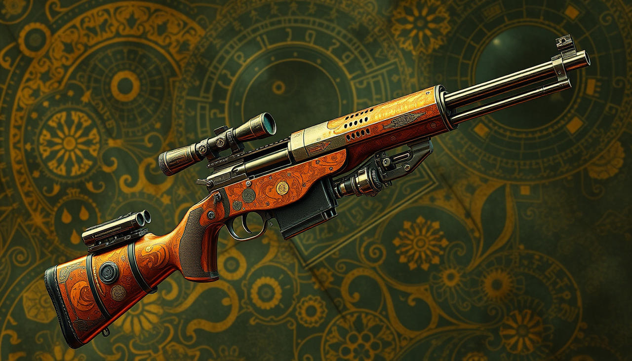 Retro Rifle Infinity Diesel Punk Retro Futuristic Rifle Revolver Long G by ...