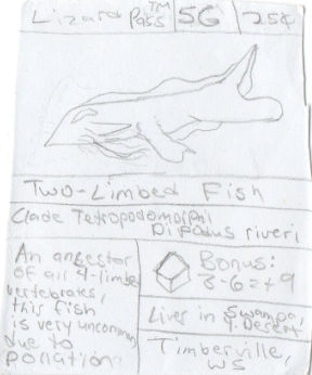 Two-Limbed Fish Lizard PassTM Card by hagfishofdoom on DeviantArt