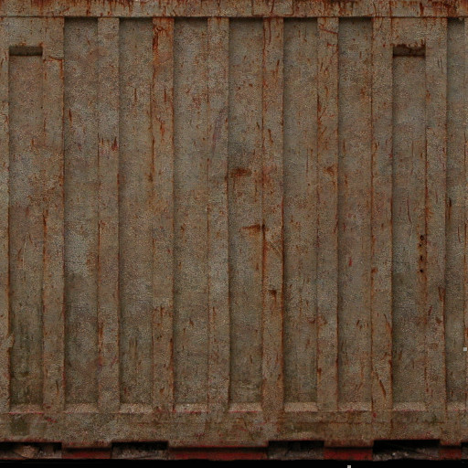 Container wall - rusted