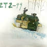 Type99 charging across the snowland