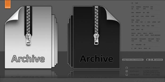 Archive + CompressedFile Icons