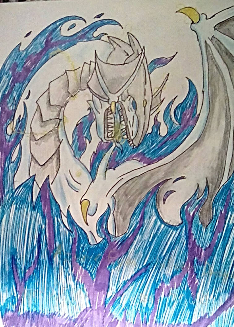 Azure Eyes Silver Dragon by Thyplosionfan382 on DeviantArt