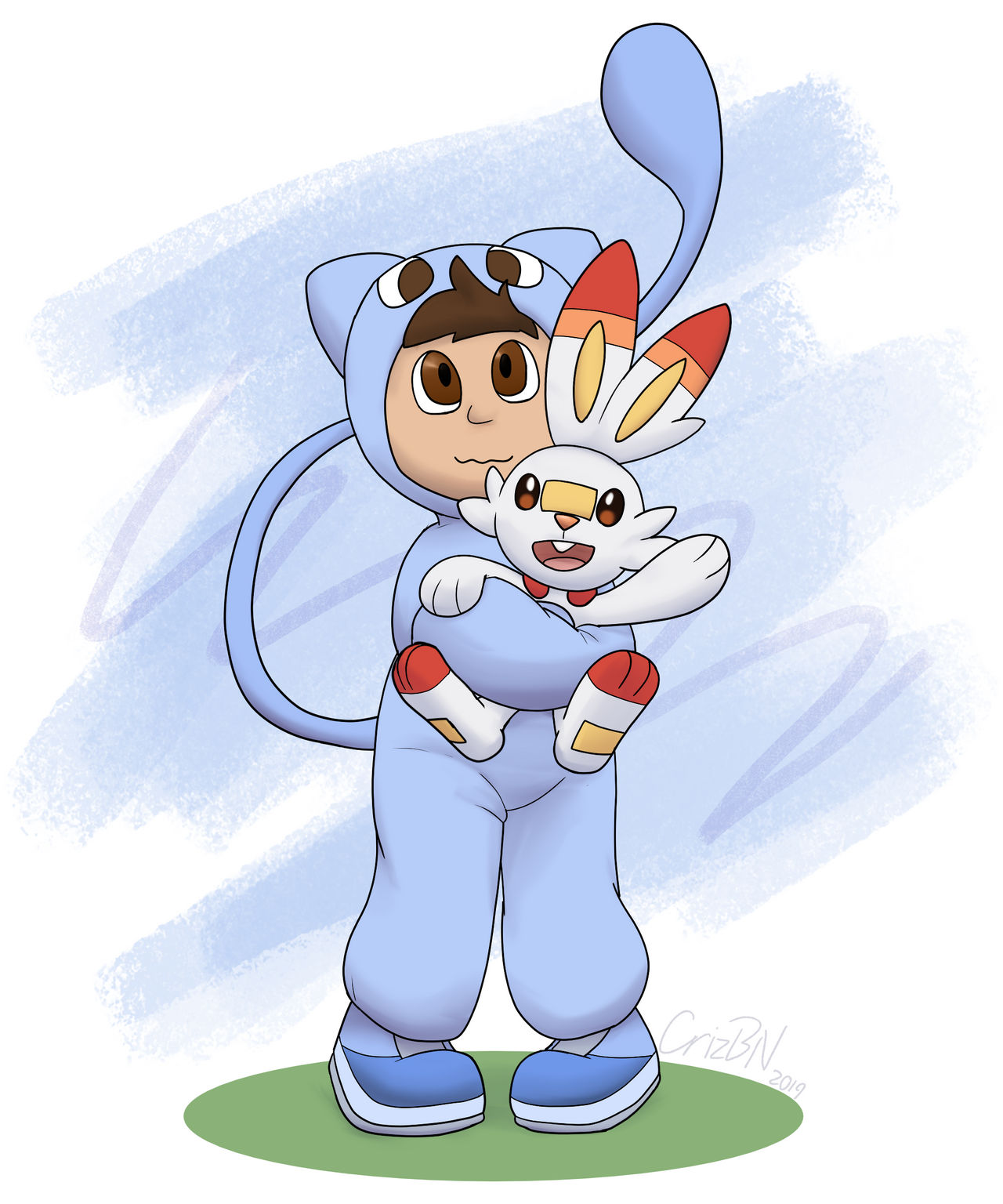Pokemon Chris Rear View Poke Kid Chris Wants to Battle! by CrizBN on DeviantArt