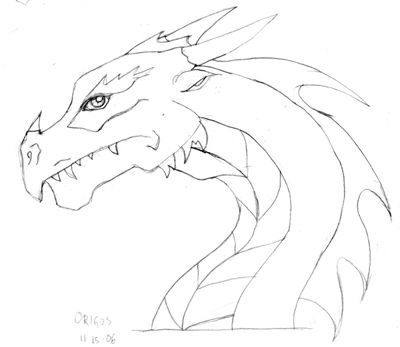 Dragon Head, Side View by zenofken on DeviantArt