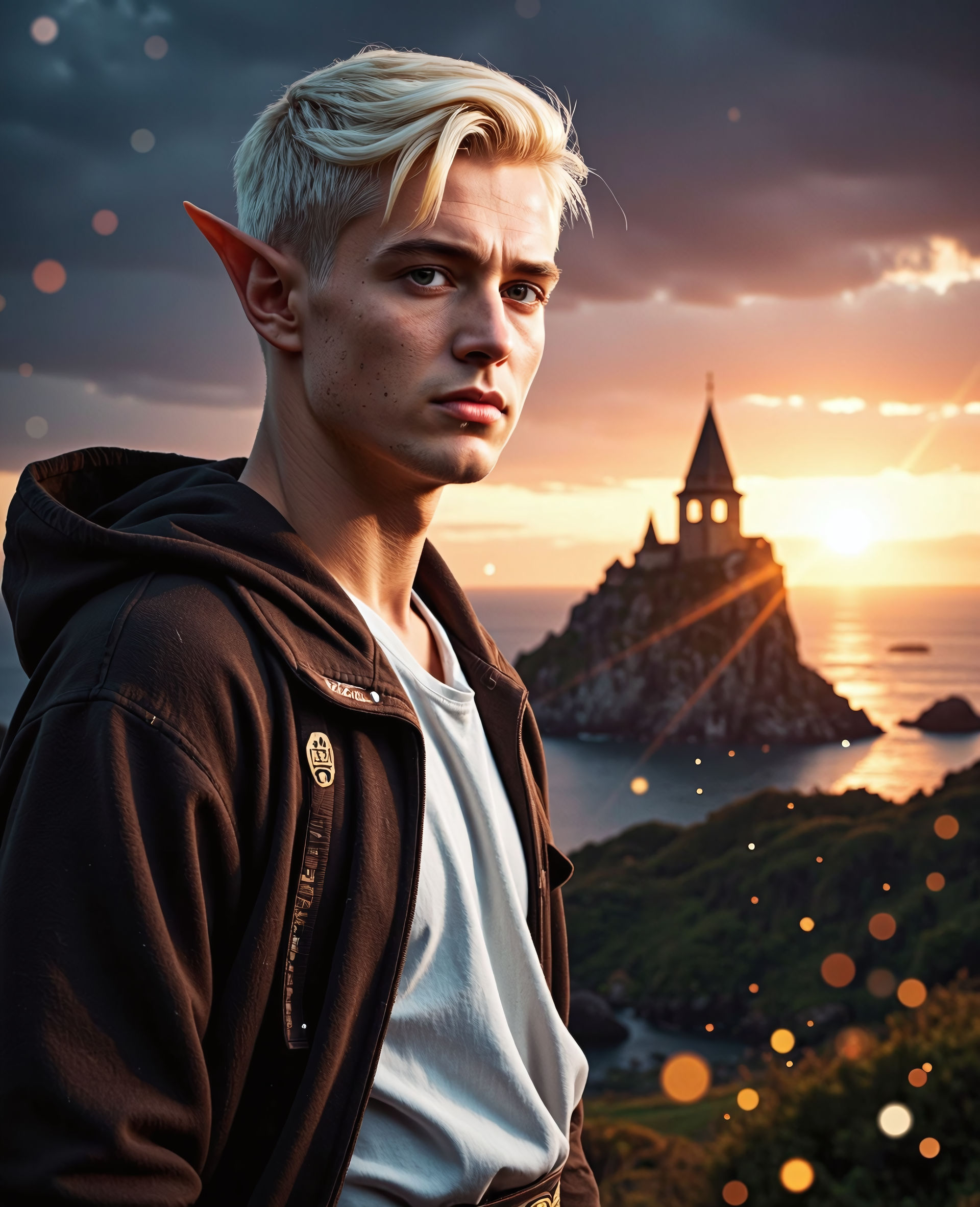Elven Portrait #477001180276506 by linvanoak on DeviantArt