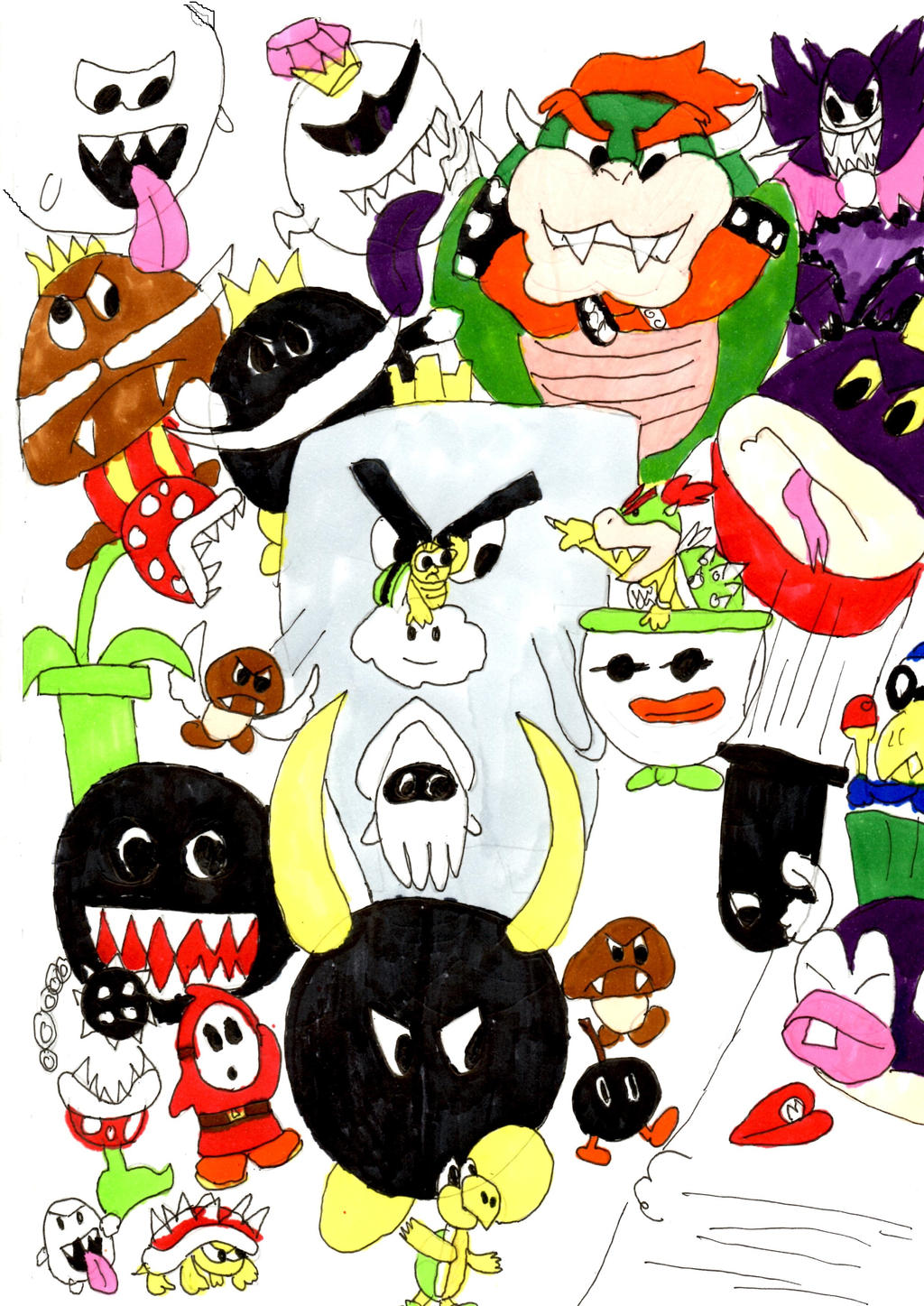 Enemies In Mario Super Mario enemys by Phantomias3000 on DeviantArt