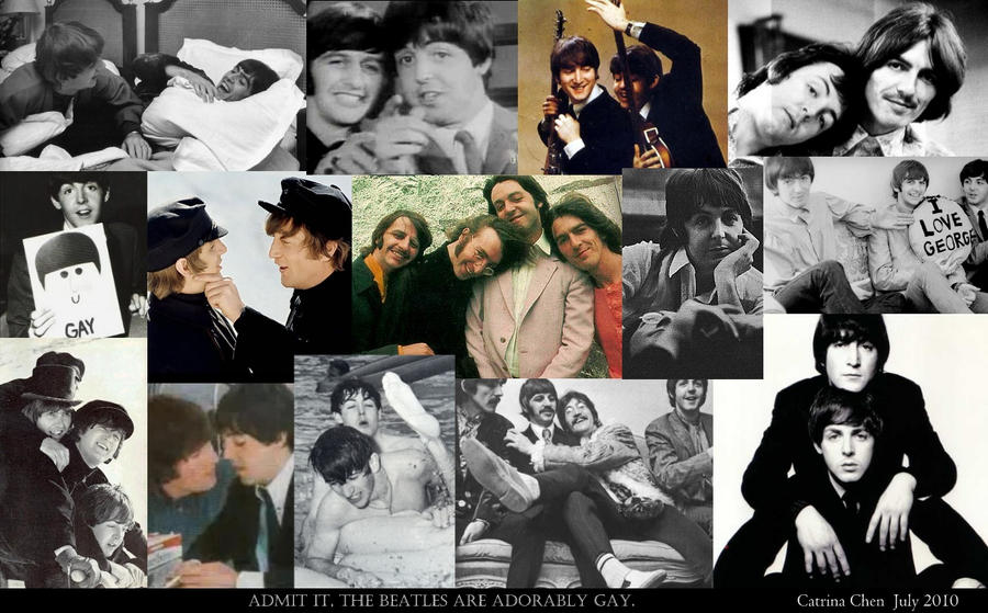 Adorably Gay Beatles Wallpaper