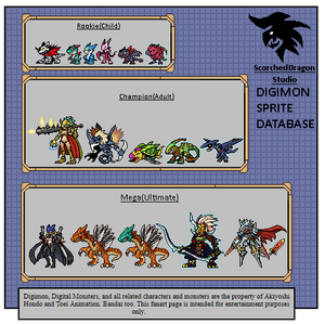 Digimon Database- ScorchedDragonStudio Edition