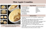 Mini Apple Crumble Recipe by claremanson