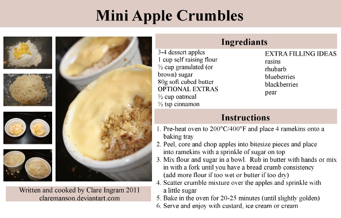 Mini Apple Crumble Recipe