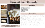 Ginger Honey Cheesecake Recipe by claremanson