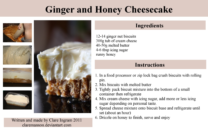 Ginger Honey Cheesecake Recipe