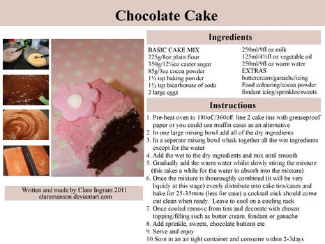 Chocolate Cake Recipe