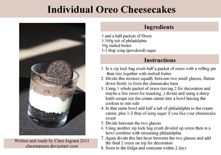 Oreo Cheesecake Recipe