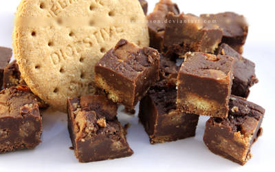 Chocolate Digestive Biscuit Fudge by claremanson