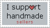 I support handmade sellers Stamp