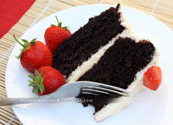 Chocolate And Cream Cake by claremanson Chocolate And Cream Cake by claremanson