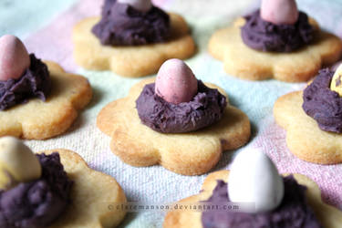 Mini Egg Flower Cookies