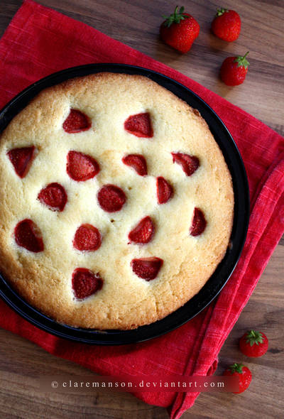 Strawberry Cake by claremanson