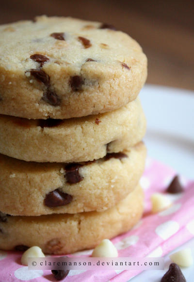 Double Chocolate Chip Shortbread (+recipe) by claremanson