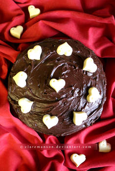 Quadruple Chocolate Love Cake