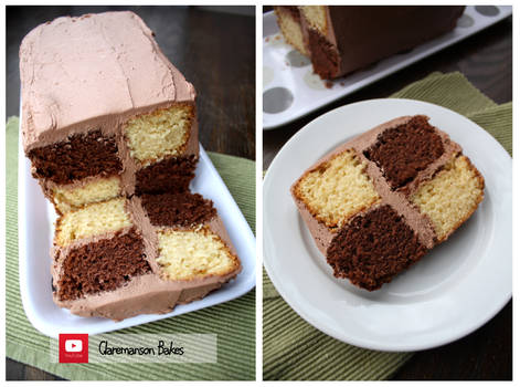 Chocolate Battenberg Cake (+YouTube Recipe)