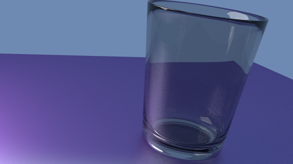 Blender Render: Glass Cup