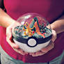 Poke Ball Terrarium - Charizard - Large