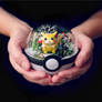 Pika Christmas - Poke Ball Terrarium