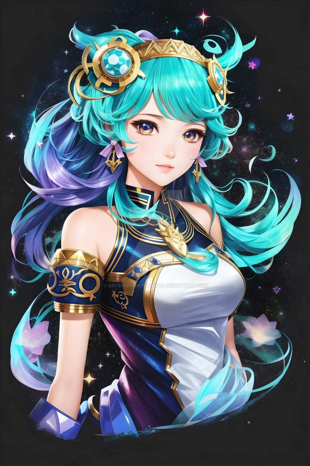 Cosmic Rebirth Transcendent Ai Anime Character Art In Ophiuchus