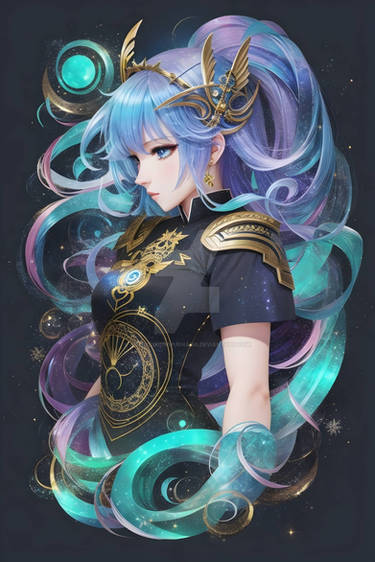 Cosmic Rebirth Transcendent Ai Anime Character Art In Ophiuchus