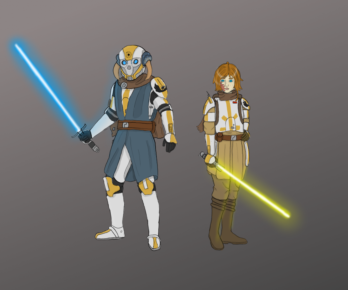 Padawan Master Master and Padawan. by Catstroker420 on DeviantArt