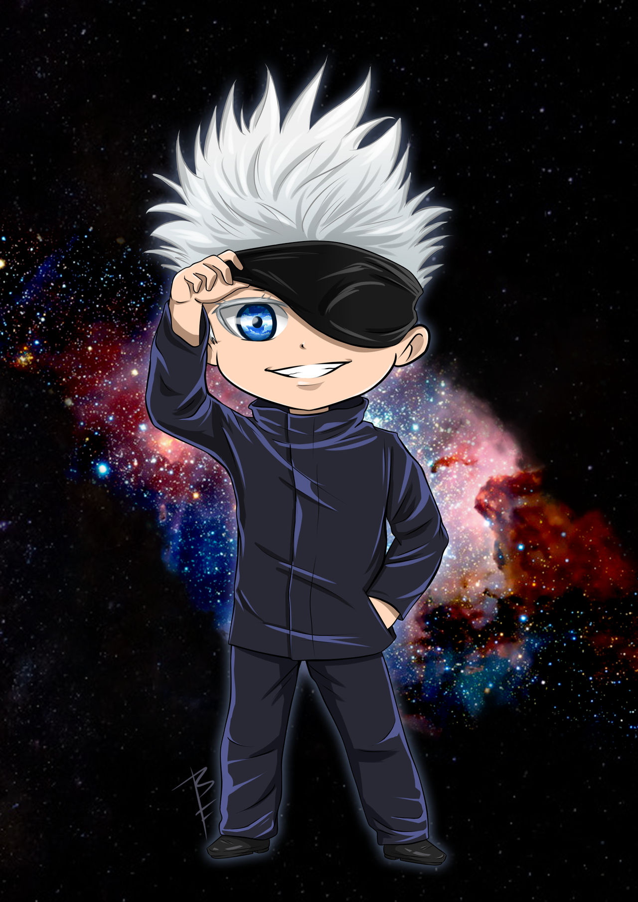 Satoru Gojo chibi by babifarinelli on DeviantArt