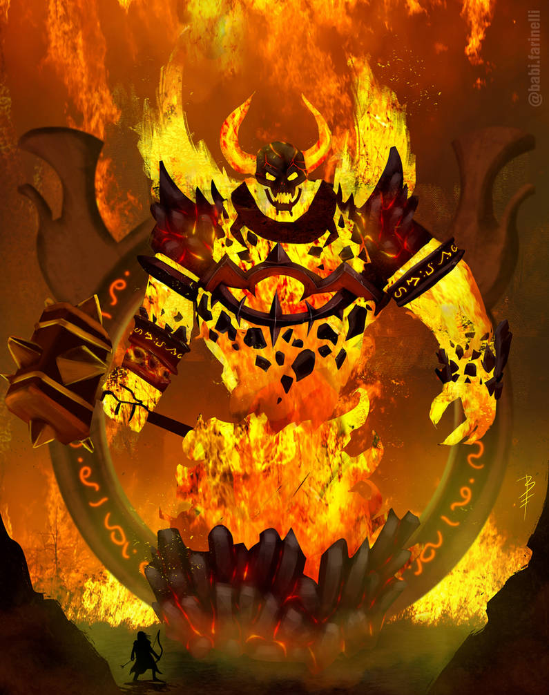 Fire Lord Ragnaros by babifarinelli on DeviantArt