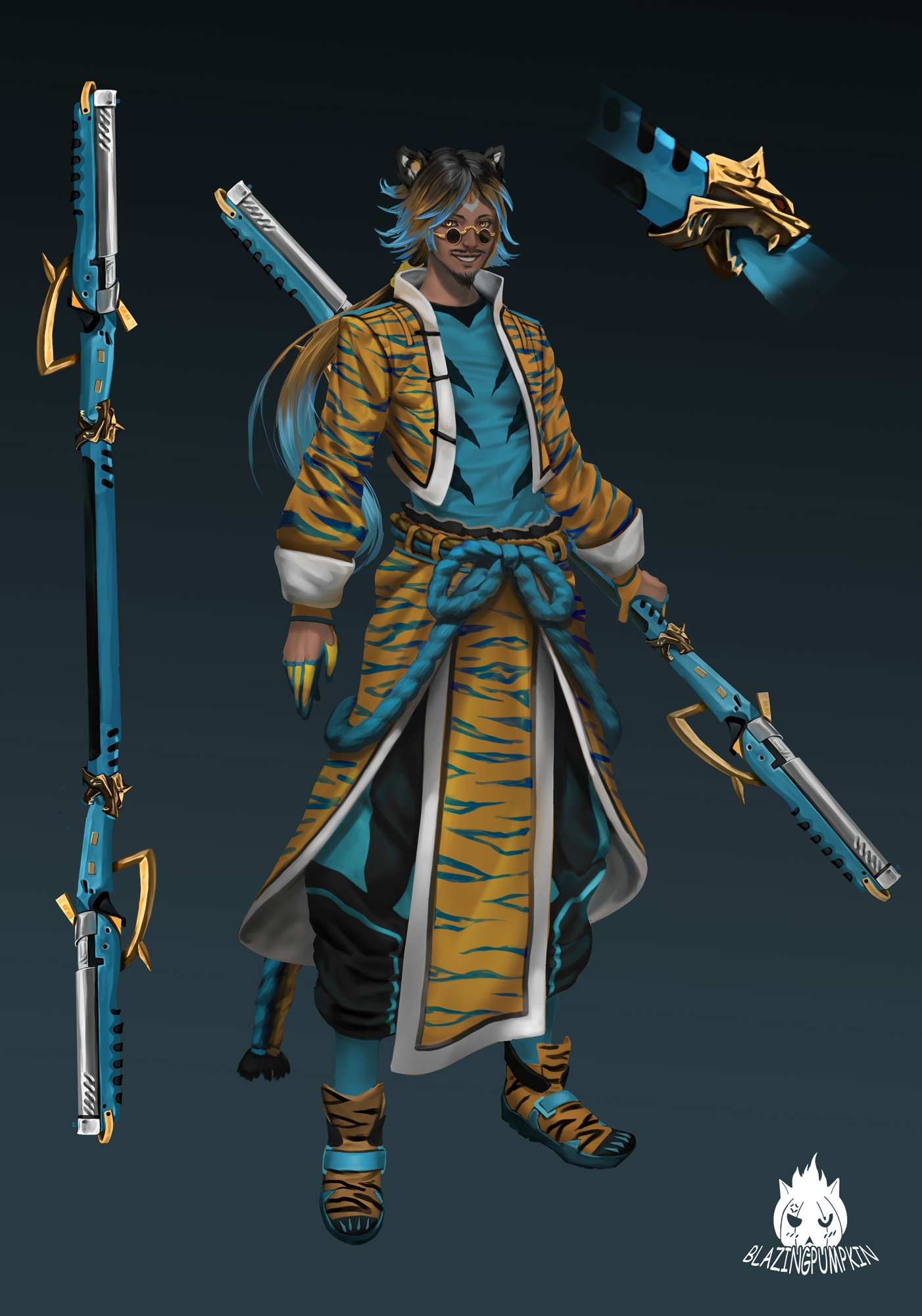 Tigerman Wizard Tigerman Martial Artist by Blazingpumpkin on DeviantArt
