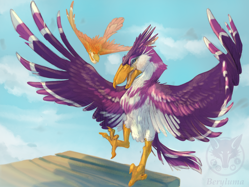 Loftwing landing - LOZ by Beryluma on DeviantArt