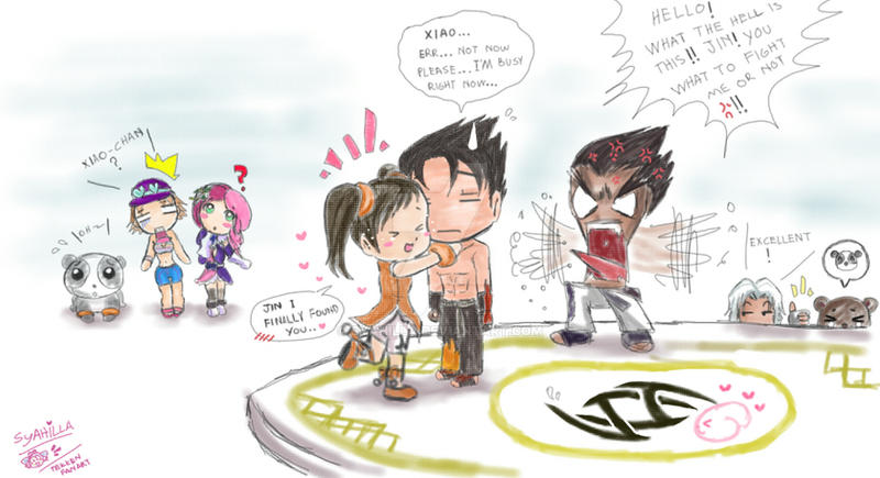 Jin Kazama x Xiaoyu - Tekken Tag II chibi