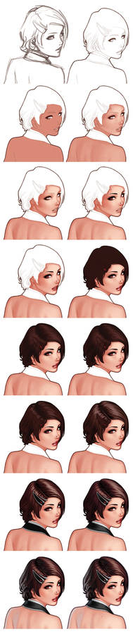 The Face Of Eva - Step By Step