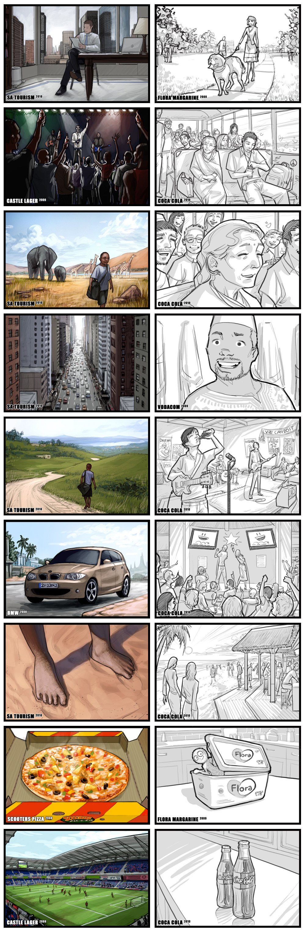 Storyboarding 2008 - 2010