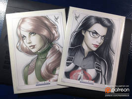 Copic Scarlett and Baroness