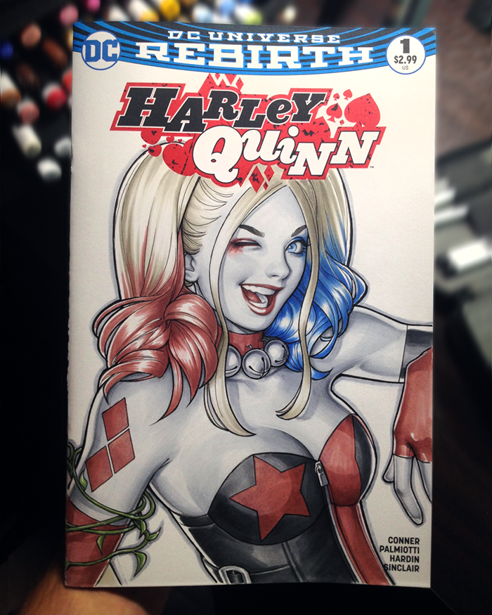 Harley Quinn sketch cover