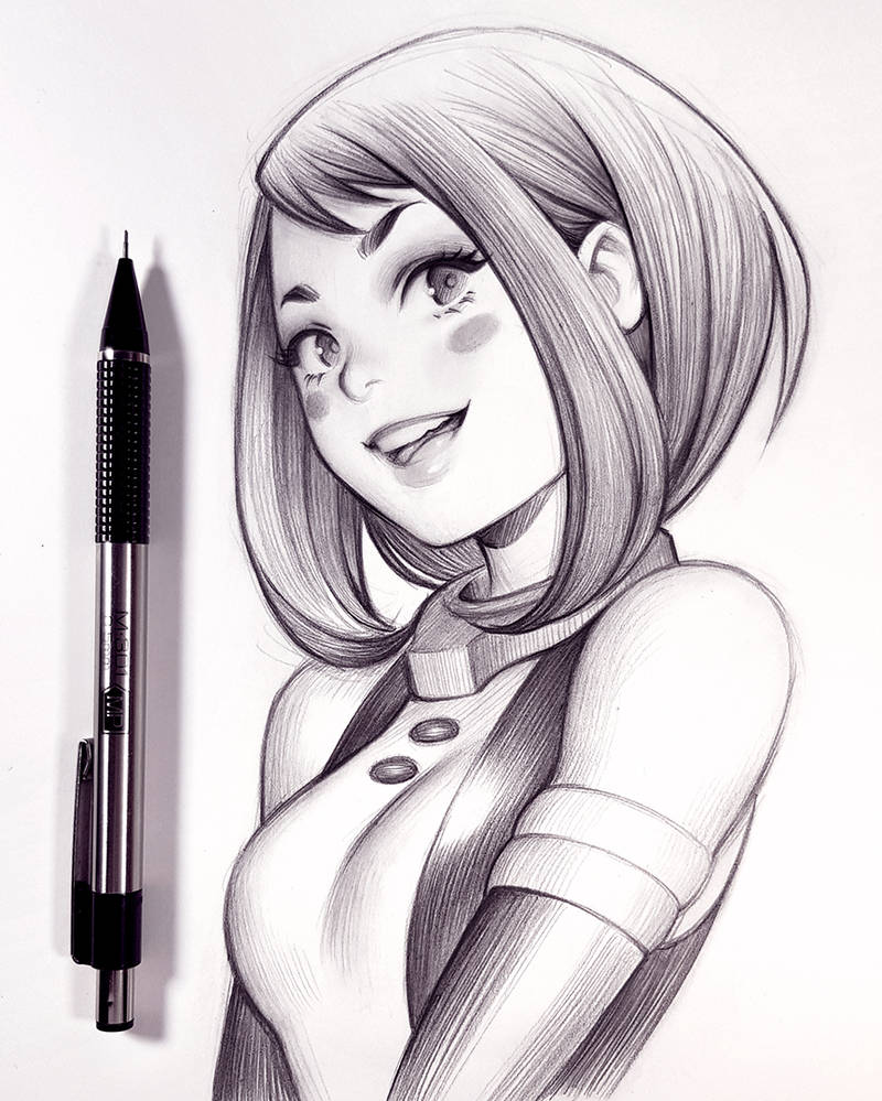 Ochaco Uraraka by WarrenLouw