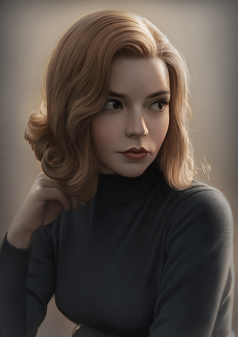 Beth Harmon - by ViiPerArt on DeviantArt